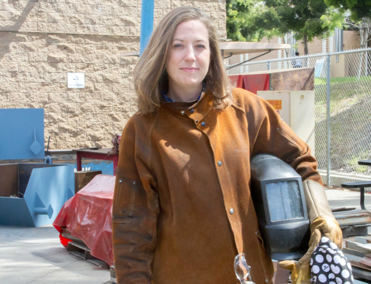 Andrea Cook, San Diego Continuing Education student and Certified Welder