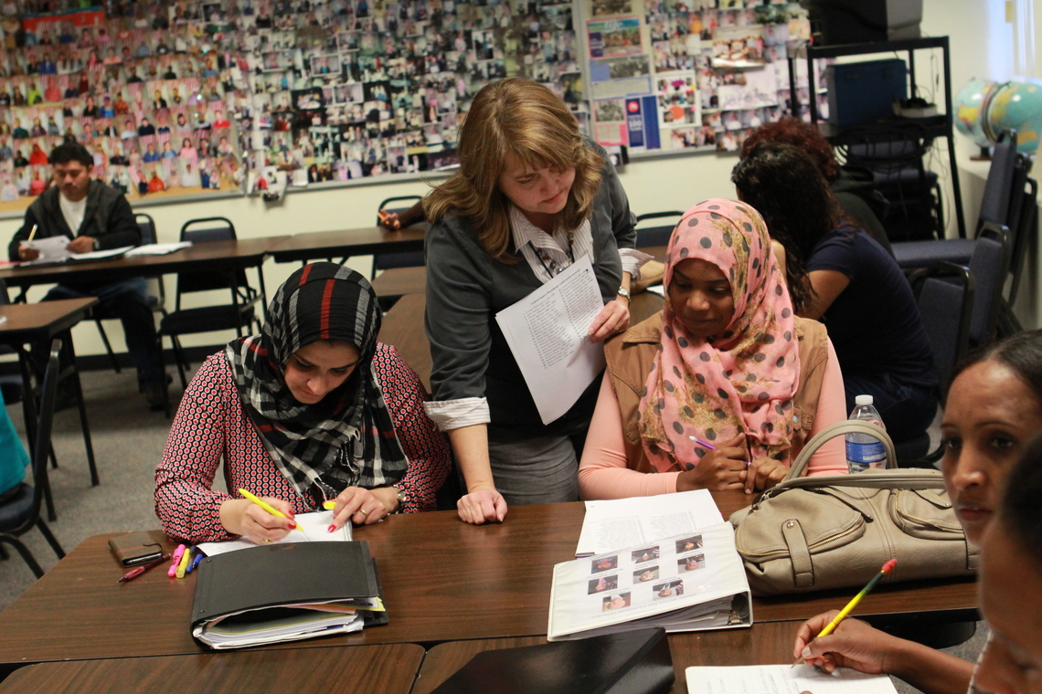 Students prepare for US Citizenship and Immigration Services interview at SDCE’s Mid-City Campus