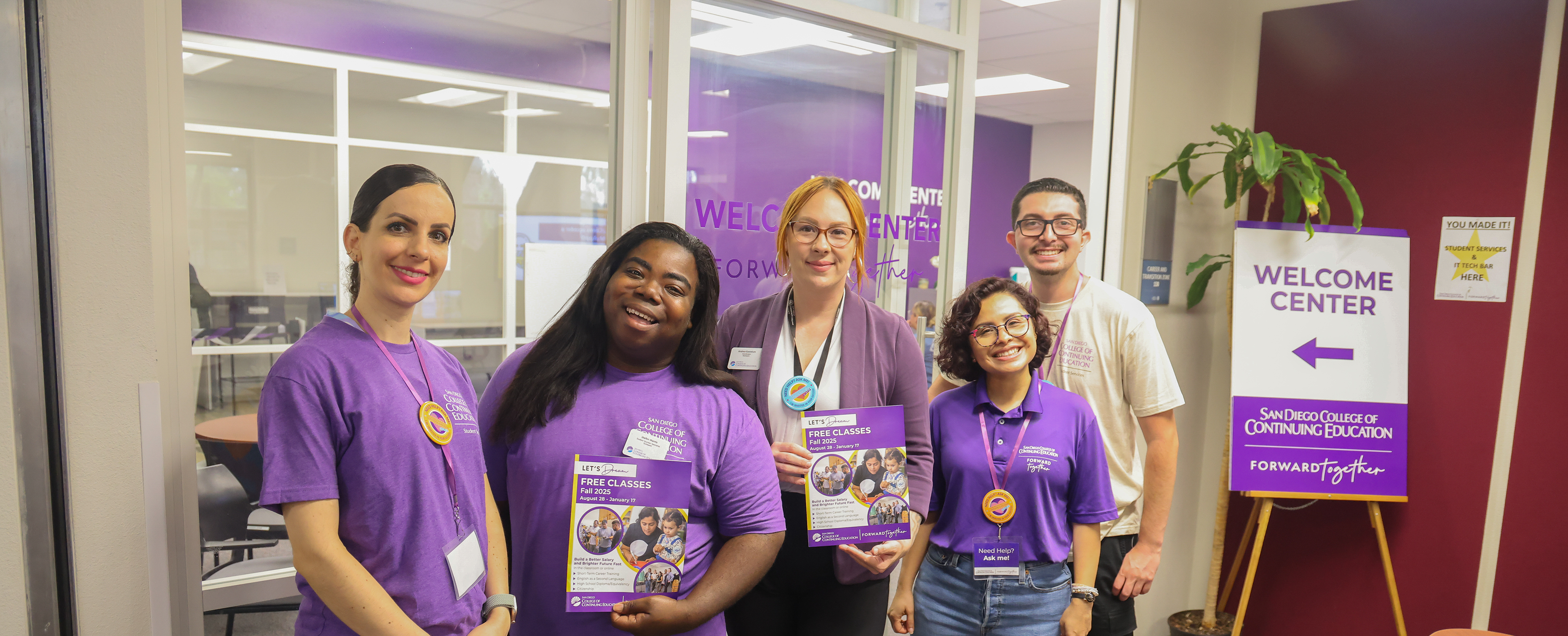 SDCCE Welcome Center staff